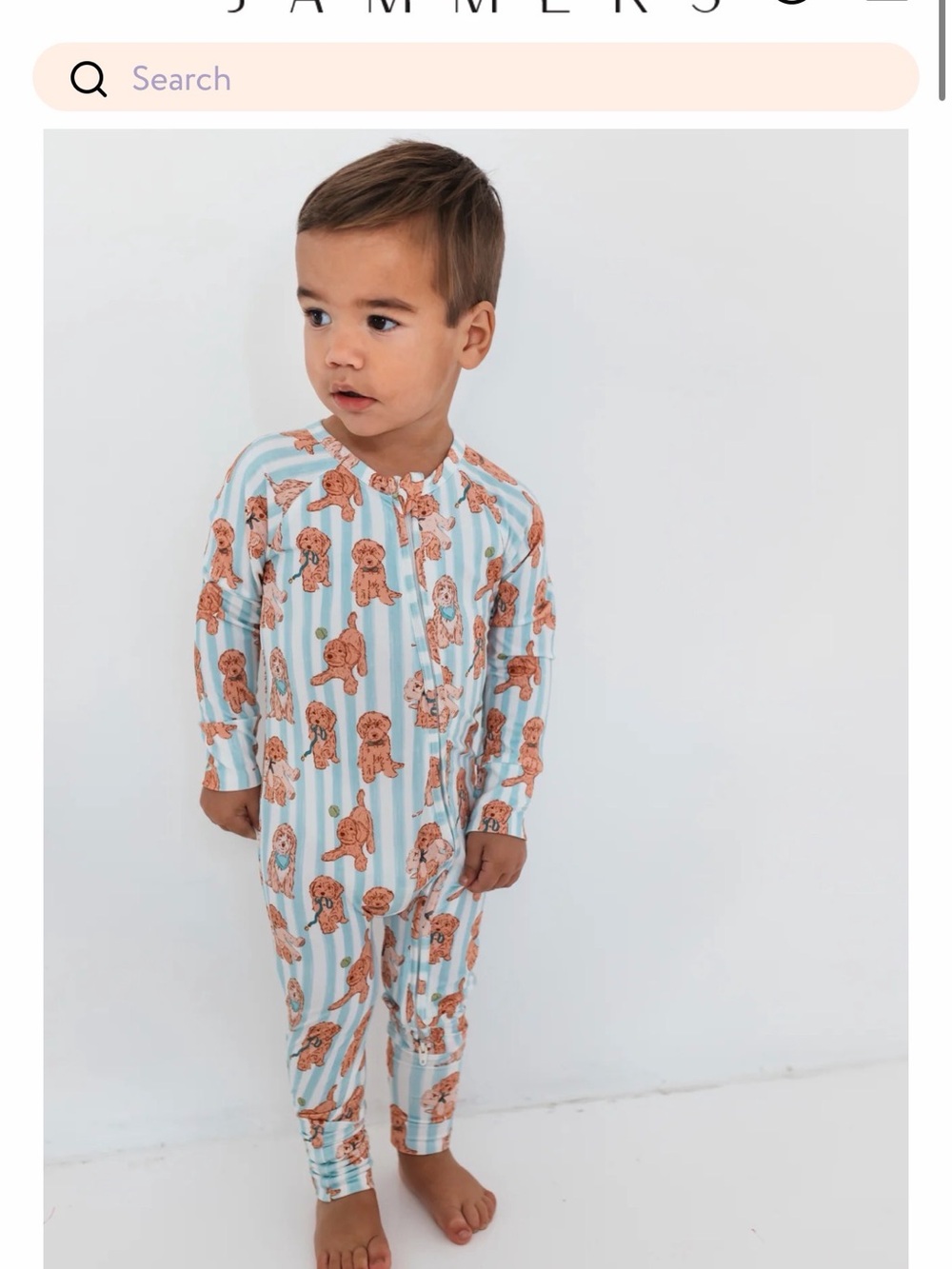 In My Jammers Doodle Bamboo Zippy 9-12 months